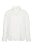 CALVIN KLEIN Crisp Poplin Oversized Cropped S - BRILLIANT WHITE - XXS