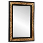 vidaXL Seinäpeili Musta ja ruskea 70 x 2 x 70 cm Tiheä akasiapuu