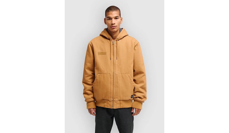 RVCA Fallout Zip Hoodie camel Miehet