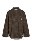 NOISY MAY Nmfrida L/S Button Shirt Wvn S* - CHOCOLATE BROWN - L