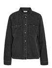 NOISY MAY Nmnew Signe L/S Denim Shirt Vi001Bl Noos - BLACK DENIM - M