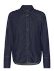 MANGO Rinse-Wash Denim Shirt - OPEN BLUE - XS