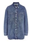 NOISY MAY Nmalva L/S Denim Shacket Az351Mb Noos - MEDIUM BLUE DENIM - XL