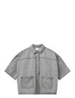 SOFIE SCHNOOR Melissasw Denim Loose Fit Overshirt - STONE GREY - 34
