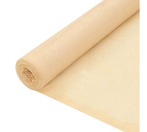 vidaXL Näkösuoja HDPE 1,5x25 m beige