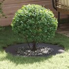 vidaXL sopiva Litteille puu renkaalle 5 kpl Musta Ø50/80 cm Teräs