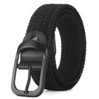 Uusi miesten elastinen punottu vyö - 120 cm Black