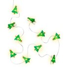 10 LED fotoklipp ljusslinga """"Julgran""""