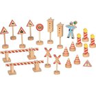 Goki Wooden Traffic Signs Set - 21pcs.