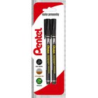 Pentel Nf450 taloudellinen folio, ohut, musta, 2 kpl.