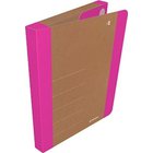 Donau Life A4 kantokansio tarralla, 3cm, pinkki