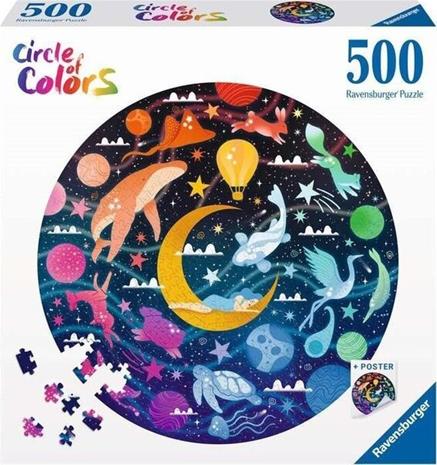 2D-palapeli 500 värin paletti. Unet