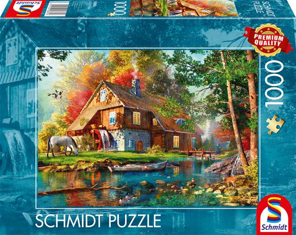 Water Mill In Autumn Palapeli 1000 Palaa Schmidt