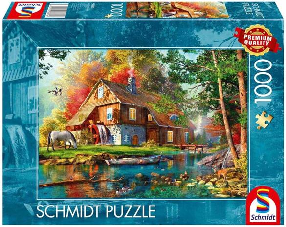 Water Mill In Autumn Palapeli 1000 Palaa Schmidt