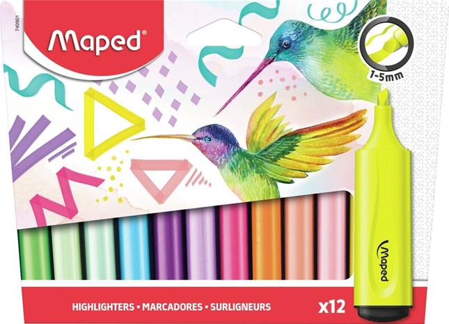 Maped Fluopeps Highlighters set 12 ass.