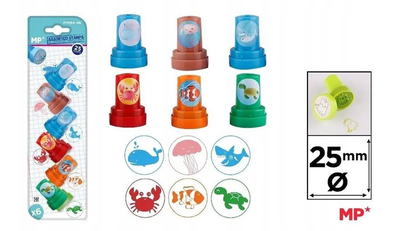 Lasten postimerkit: merieläimet, 6 kpl. – kuva 1/1