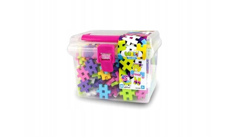 Construction Meli Basic Pink matkalaatikkosetti, 250 kpl – kuva 1/1