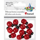 3D itseliimautuvat puiset leppäkertut 18x25mm 12kpl - Titanum