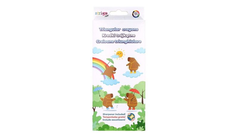 Capybara lyijykynät 12kpl + teroitin - Strigo – kuva 1/1