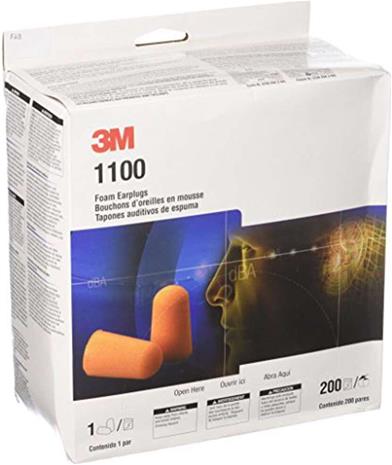 3M 1100 -korvatulpat, 200 paria