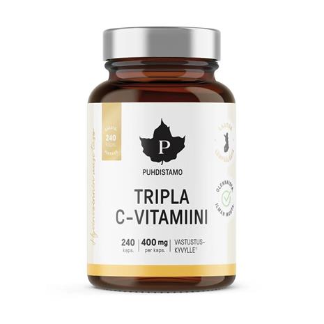 Puhdistamo Tripla C-vitamiini 400 mg, 240kaps