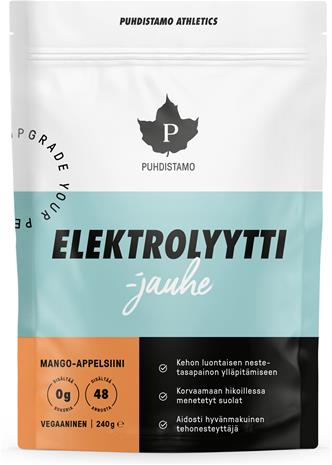 Puhdistamo Elektrolyyttijauhe Mango-Appelsiini ravintolisä