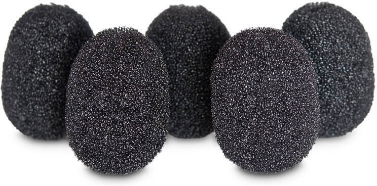 Rycote Lavalier Foams Black 5-Pack