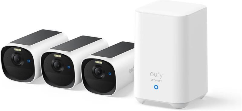 Anker EufyCam 3x E40 + HomeBase 2 16GB | Human detection