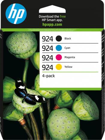 HP 924 CMYK Original Ink Cartridge 4-Pack