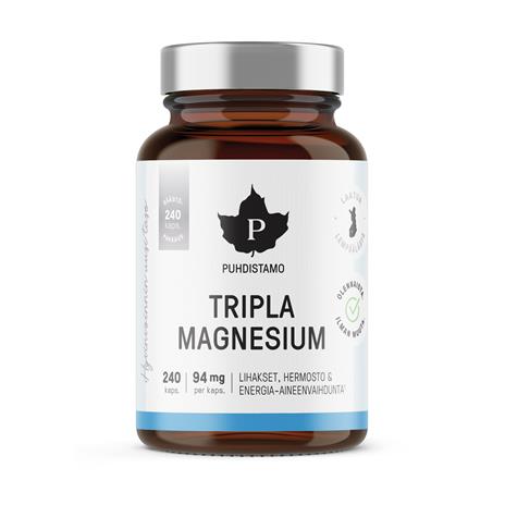 Puhdistamo Tripla Magnesium 94 mg, 240 kaps.