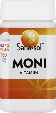 Sana-sol Monivitamiini -tabletti, 180 tabl
