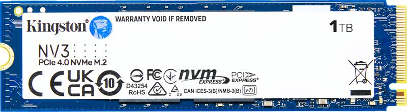 Kingston Technology 1000G NV3 M.2 2280 NVMe SSD