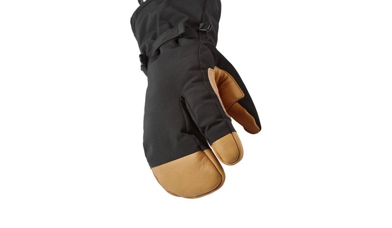 Sealskinz Congham, 3 sormen, hanskat, musta
