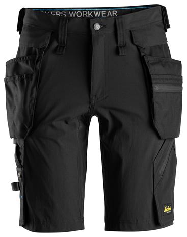 Snickers 6108 LiteWork Shortsit musta C56