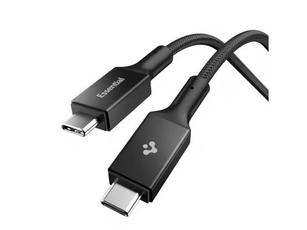 Spigen Essential USB C to USB C 100W Cable black EB10010CC