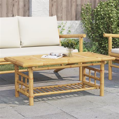 vidaXL Sohvapöytä 110x55x45 cm bambu
