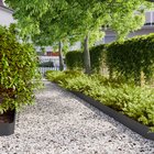 vidaXL Nurmireunus 30 pcs 15 x 103 cm Teräs Musta