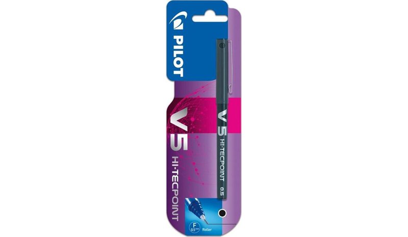 Pilot V5 musta 0,5 mm mustekynä – kuva 1/1