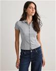 Nelly - Harmaa - Cute Collar Top