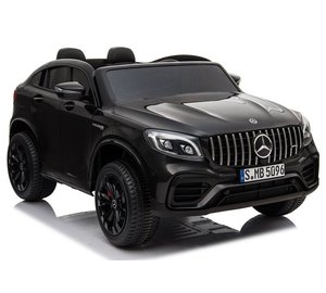 Sähköauto lapsille Mercedes GLC 63S, musta lakattu, MP4