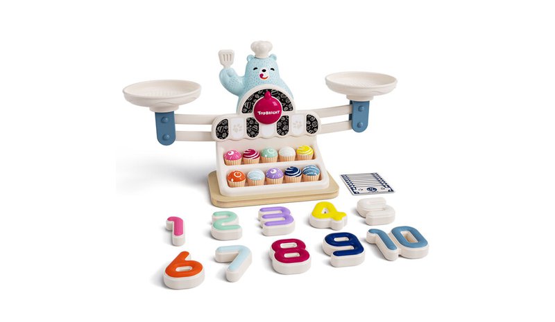 Leikkisetti TopBright Bear Vaaka tarvikkeineen – kuva 1/1