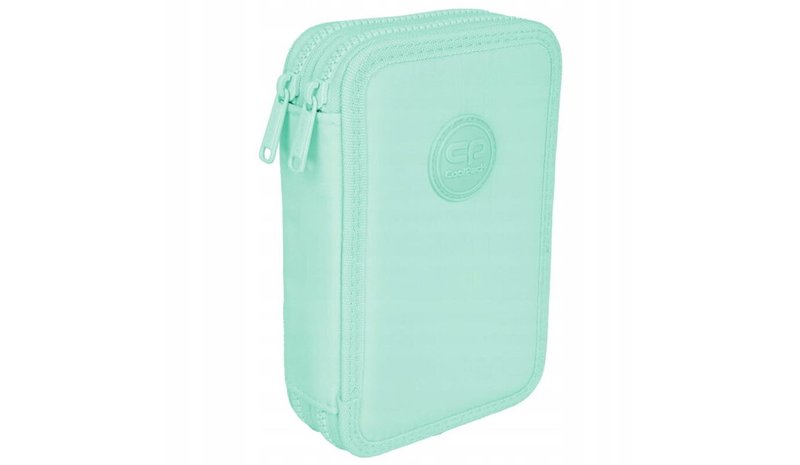 Kaksiosastoinen kynäkotelo tarvikkeilla, CoolPack, pastelli minttuinen