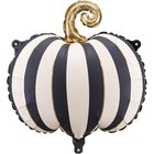 Helium ilmapallo kurpitsa - matta kermanmusta, Halloween koriste, 39 cm