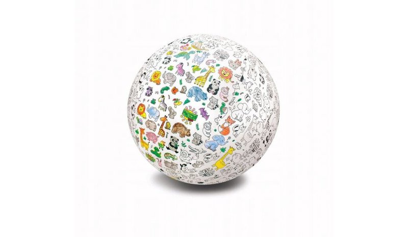 Iso piirustuspallo-ilmapallo eläimet (85 cm) – kuva 1/1