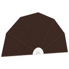 vidaXL Parvekkeen yksityisyyden suoja Ø 320 cm Polyesteri Ruskea