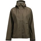 Lundhags Tived Waterproof Jacket, sadetakki, naiset, vihreä, Retkeilyvaatteet