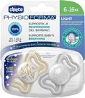 Chicco Physioforma Light silikonitutit 6-16kk, 2 kpl, valoisa