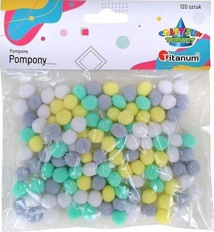 Polyesteri pompulat 10mm mix 120kpl - Titanum