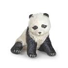 Figuriini Istuva vauva-panda PAPO - Valkoinen ja musta - 3-vuotiaille ja vanhemmille - Käsin maalattu
