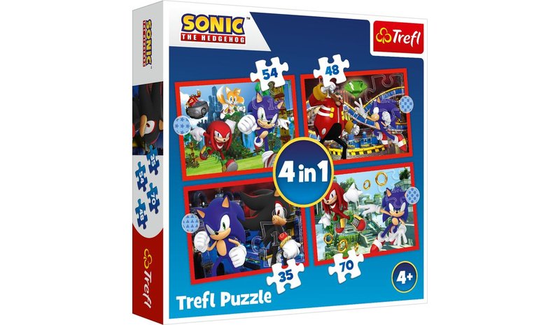 Trefl Sonic 4-in-1 palapelisetti